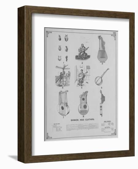 Musical Instruments - Banjos and Guitars-null-Framed Giclee Print