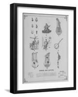 Musical Instruments - Banjos and Guitars-null-Framed Giclee Print