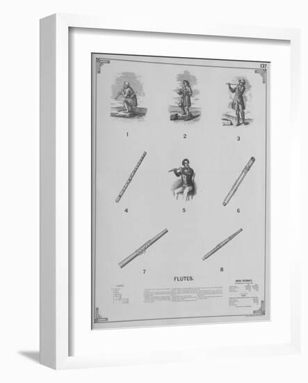 Musical Instruments - Flutes-null-Framed Giclee Print