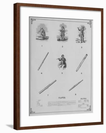 Musical Instruments - Flutes-null-Framed Giclee Print