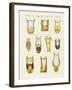 Musical Instruments of the Ancients -- Lyres and Zithers-null-Framed Giclee Print