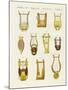 Musical Instruments of the Ancients -- Lyres and Zithers-null-Mounted Giclee Print