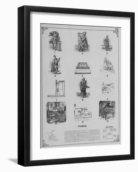 Musical Instruments - Pianos-null-Framed Giclee Print