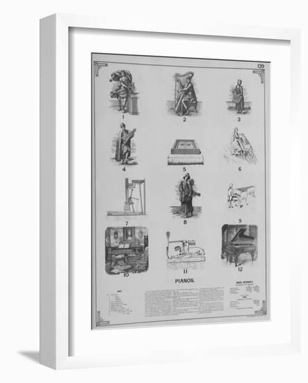 Musical Instruments - Pianos-null-Framed Giclee Print