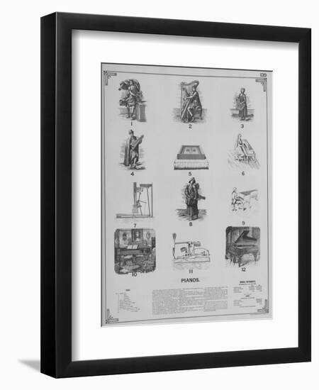 Musical Instruments - Pianos-null-Framed Giclee Print