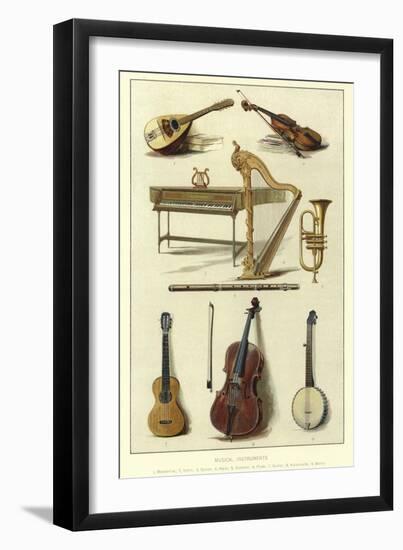 Musical Instruments-null-Framed Giclee Print