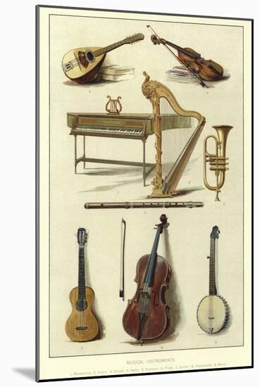 Musical Instruments-null-Mounted Giclee Print