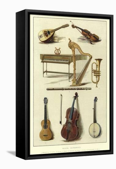 Musical Instruments-null-Framed Stretched Canvas