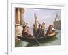 Musical Interlude on the Gondola-Antonio Paoletti-Framed Giclee Print