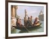 Musical Interlude on the Gondola-Antonio Paoletti-Framed Giclee Print