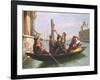 Musical Interlude on the Gondola-Antonio Paoletti-Framed Giclee Print