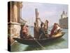 Musical Interlude on the Gondola-Antonio Paoletti-Stretched Canvas