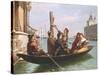 Musical Interlude on the Gondola-Antonio Paoletti-Stretched Canvas