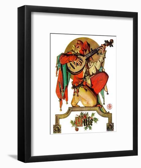 "Musical Jester,"December 26, 1931-Joseph Christian Leyendecker-Framed Giclee Print