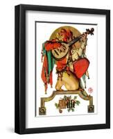 "Musical Jester,"December 26, 1931-Joseph Christian Leyendecker-Framed Giclee Print