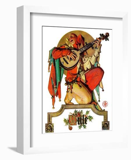 "Musical Jester,"December 26, 1931-Joseph Christian Leyendecker-Framed Giclee Print