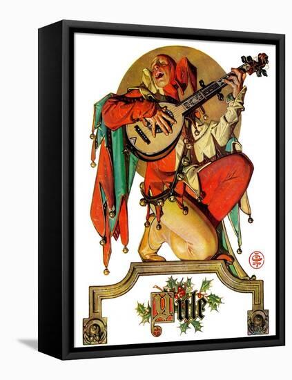 "Musical Jester,"December 26, 1931-Joseph Christian Leyendecker-Framed Stretched Canvas