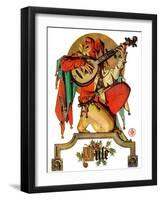 "Musical Jester,"December 26, 1931-Joseph Christian Leyendecker-Framed Giclee Print