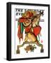 "Musical Jester," Saturday Evening Post Cover, December 26, 1931-Joseph Christian Leyendecker-Framed Giclee Print