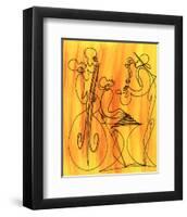 Musical Love-Sir Shadow-Framed Art Print