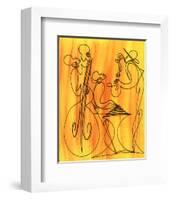 Musical Love-Sir Shadow-Framed Art Print