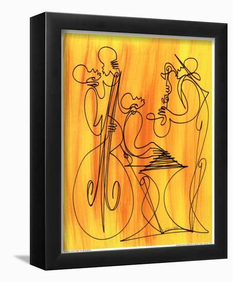 Musical Love-Sir Shadow-Framed Art Print