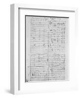 Musical Manuscript for Rigoletto-null-Framed Photographic Print