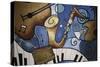 Musical Mural-Cherie Roe Dirksen-Stretched Canvas