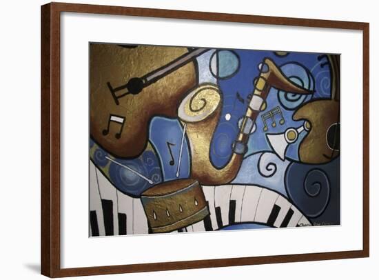 Musical Mural-Cherie Roe Dirksen-Framed Giclee Print