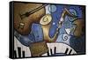 Musical Mural-Cherie Roe Dirksen-Framed Stretched Canvas