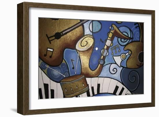 Musical Mural-Cherie Roe Dirksen-Framed Giclee Print