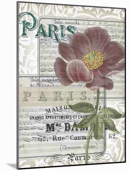 Musical Paris I-Jennifer Goldberger-Mounted Art Print