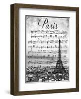 Musical Paris-Emily Navas-Framed Art Print