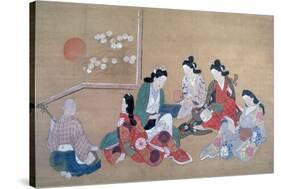Musical Party, C1690-Hishikawa Moronobu-Stretched Canvas