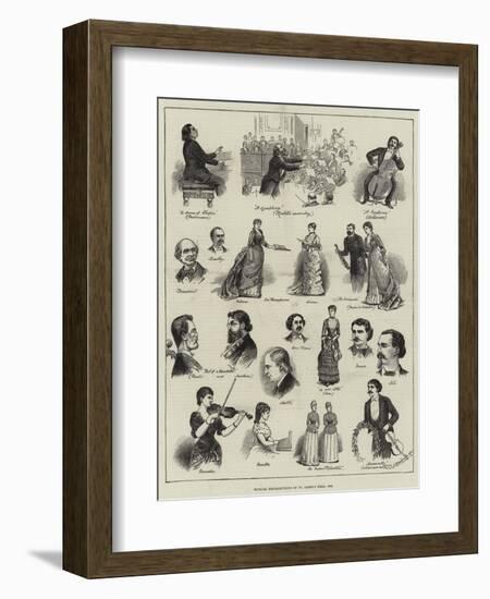 Musical Recollections of St James's Hall, 1883-null-Framed Giclee Print