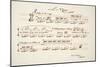 Musical Score for Le Tango, from Sports & Divertissements, Pub. 1914 (Pochoir Print)-Charles Martin-Mounted Giclee Print