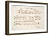 Musical Score for Le Tango, from Sports & Divertissements, Pub. 1914 (Pochoir Print)-Charles Martin-Framed Premium Giclee Print