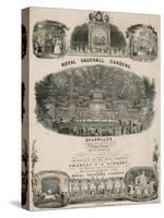 Musical Score for Royal Vauxhall Gardens Quadrilles by Charles F a Schmidt-null-Stretched Canvas