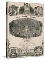 Musical Score for Royal Vauxhall Gardens Quadrilles by Charles F a Schmidt-null-Stretched Canvas