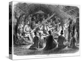 Musical Soiree in Laos, 1867-Louis Delaporte-Stretched Canvas