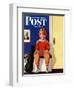 "Musical Sport," Saturday Evening Post Cover, November 14, 1942-Lonie Bee-Framed Giclee Print