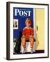 "Musical Sport," Saturday Evening Post Cover, November 14, 1942-Lonie Bee-Framed Giclee Print