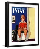 "Musical Sport," Saturday Evening Post Cover, November 14, 1942-Lonie Bee-Framed Giclee Print