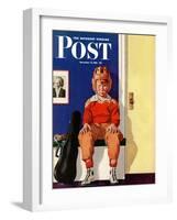 "Musical Sport," Saturday Evening Post Cover, November 14, 1942-Lonie Bee-Framed Giclee Print