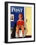 "Musical Sport," Saturday Evening Post Cover, November 14, 1942-Lonie Bee-Framed Premium Giclee Print