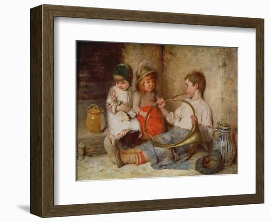 Musical Studies (Musikstudien) (Painting)-Hermann Kaulbach-Framed Giclee Print