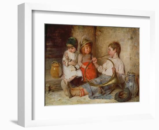 Musical Studies (Musikstudien) (Painting)-Hermann Kaulbach-Framed Giclee Print