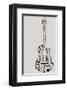 Musical Symbols & Notes Guitar-null-Framed Art Print