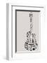 Musical Symbols & Notes Guitar-null-Framed Art Print