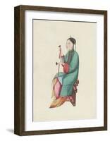 Musican II-Oriental School -Framed Premium Giclee Print